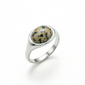 Fàire Ring | Dalmatian Jasper | Sterling Silver