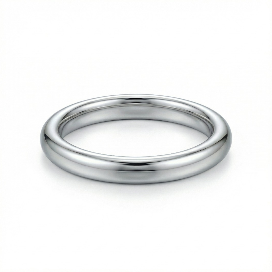 Round Wire 3mm Band | Sterling Silver