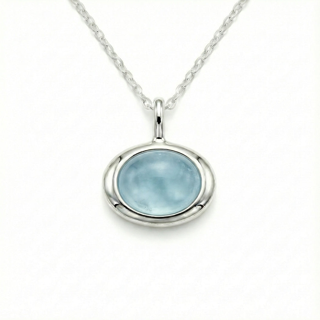 Fàire Pendant | Aquamarine | Sterling Silver