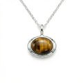 Fàire Pendant | Tigers Eye | Sterling Silver
