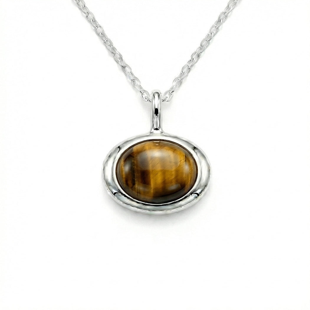 Fàire Pendant | Tigers Eye | Sterling Silver