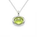 Fàire Pendant | Green Quartz | Sterling Silver