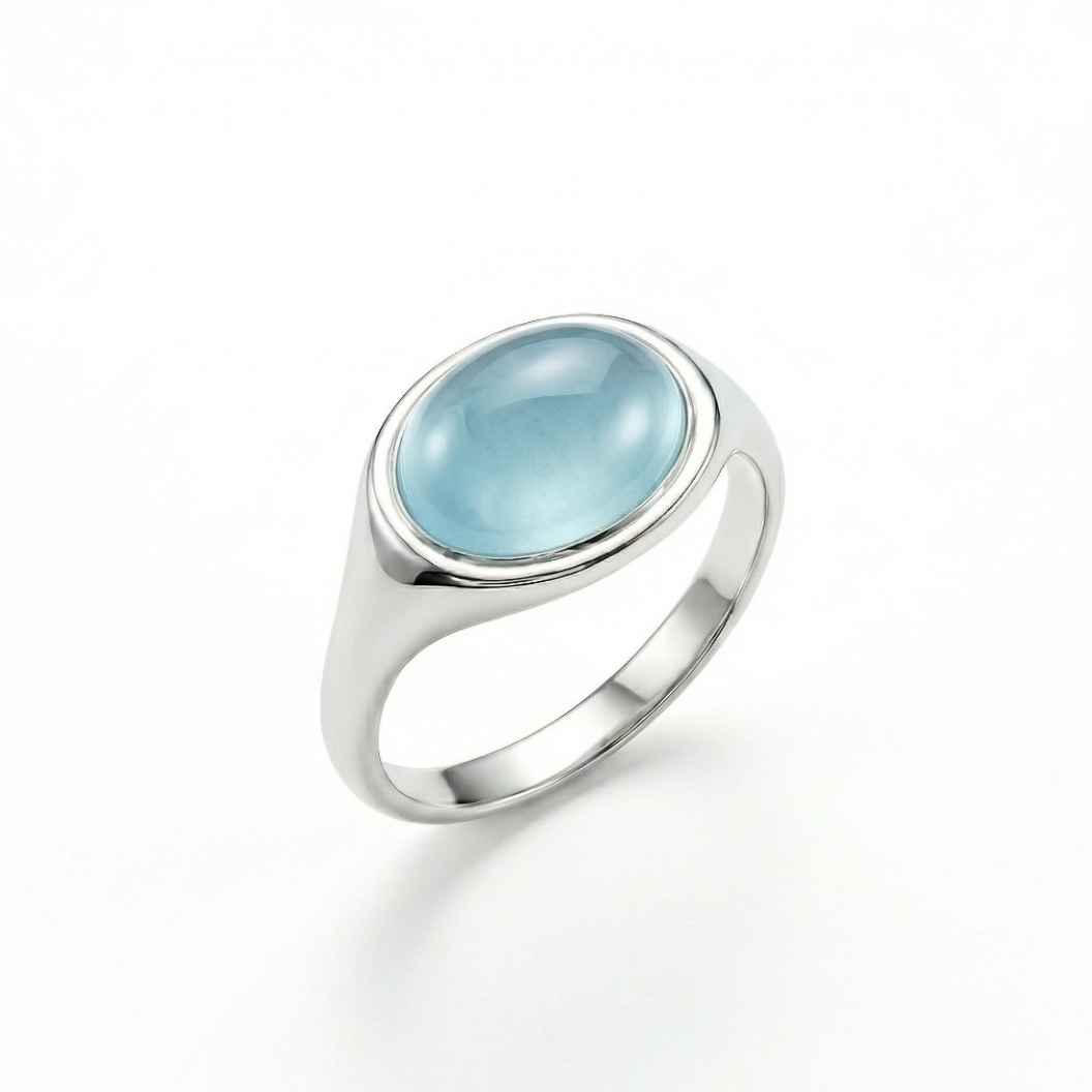 Fàire Ring | Aquamarine | Sterling Silver