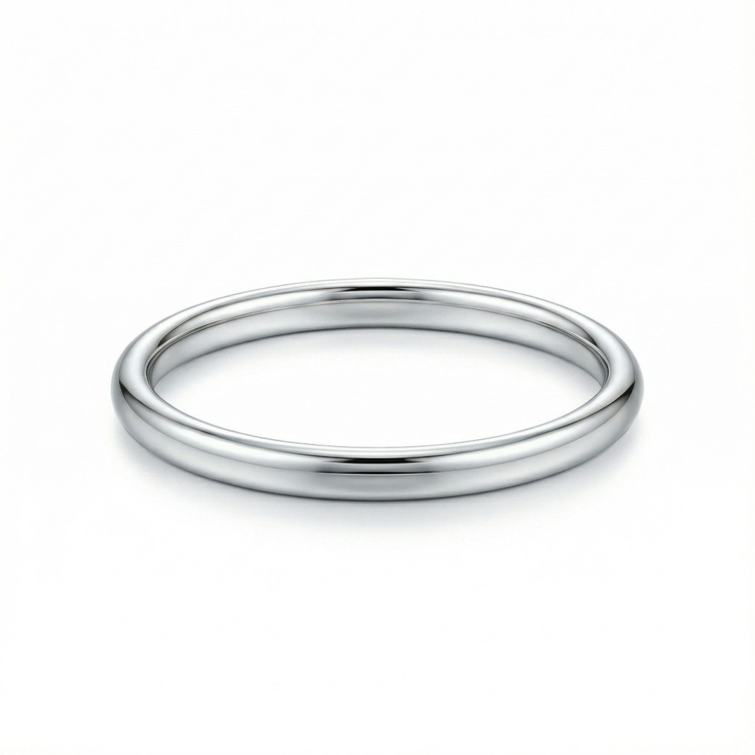 Round Wire 2mm Band | Sterling Silver